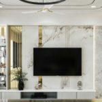 Tv Cabinet and UV Marble Sheet